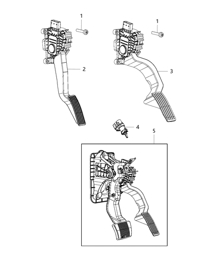 New 2021 Fits Chrysler Grand Cherokee Pedal-Brake And Accelerator - Part # 68505371AA