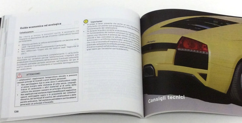 New 2009 Lamborghini Murcielago LP640 Italian Owners Manual Handbook