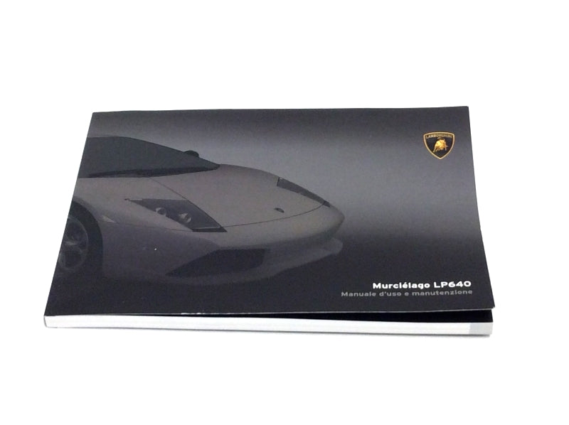 New 2009 Lamborghini Murcielago LP640 Italian Owners Manual Handbook