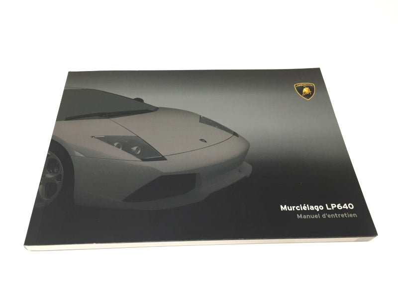 New 2007 Lamborghini Murcielago LP640 French Owners Manual Handbook