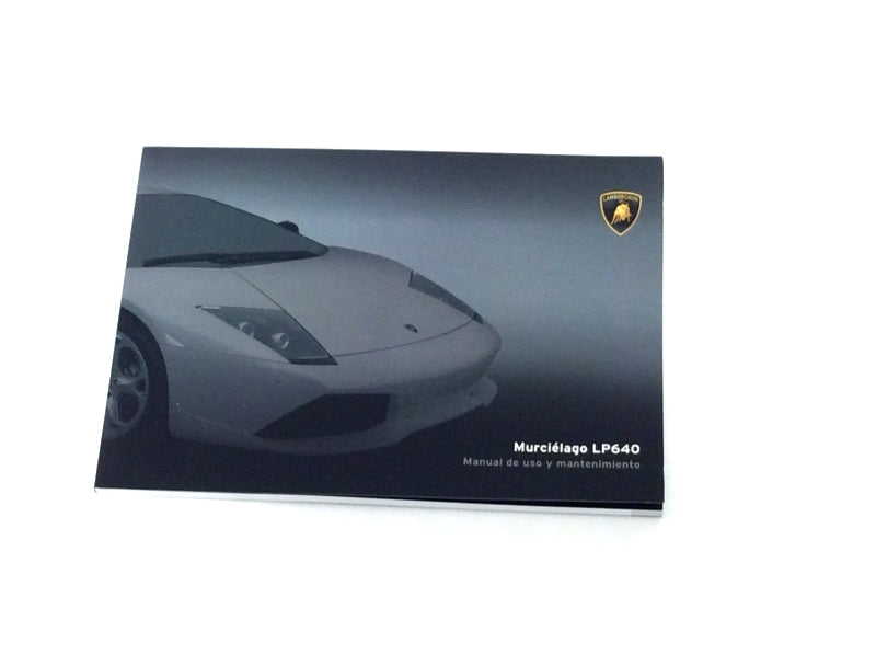 New 2007 Lamborghini Murcielago LP640 Spanish Owners Manual Handbook