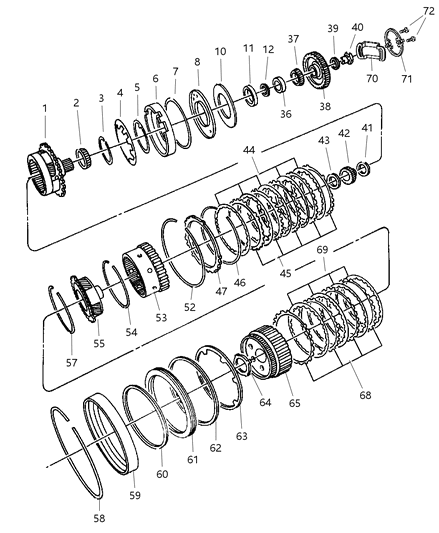 Seal Package Transmission Clutch