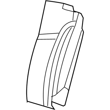 New 2007-2008 Fits Chrysler Sebring Front Seat Back Cover - Part # 1HL441D5AA