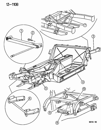 Crossmember, Rear