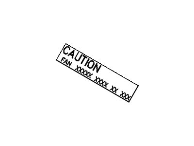 Label, Fan Caution