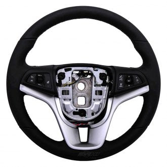New OEM AC Delco 3-Spoke Black Leather Wrapped Steering Wheel Fits, 2018-2019 Chevy Sonic - Part # 42587908