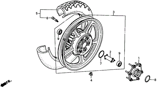 Wheel Set, Rr.