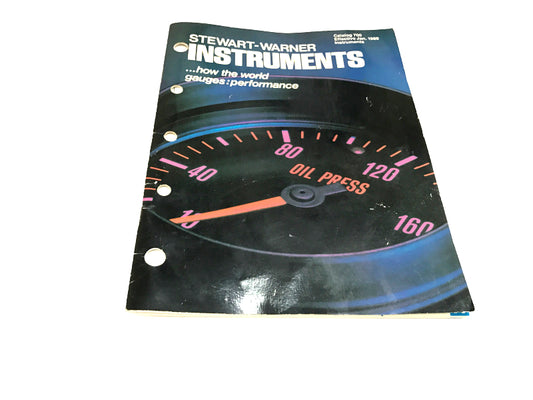 OEM 1989 Stewart-Warner Instruments Gauges Catalog 700 Jan 1989