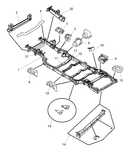 New 2013-2014 Fits Chrysler Wrangler Crossmember-Underbody - Part # 68149306AC