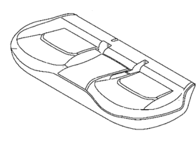 New 2018 Fits Chrysler Renegade Cover-Rear Seat Cushion - Part # 6SJ84U00AA
