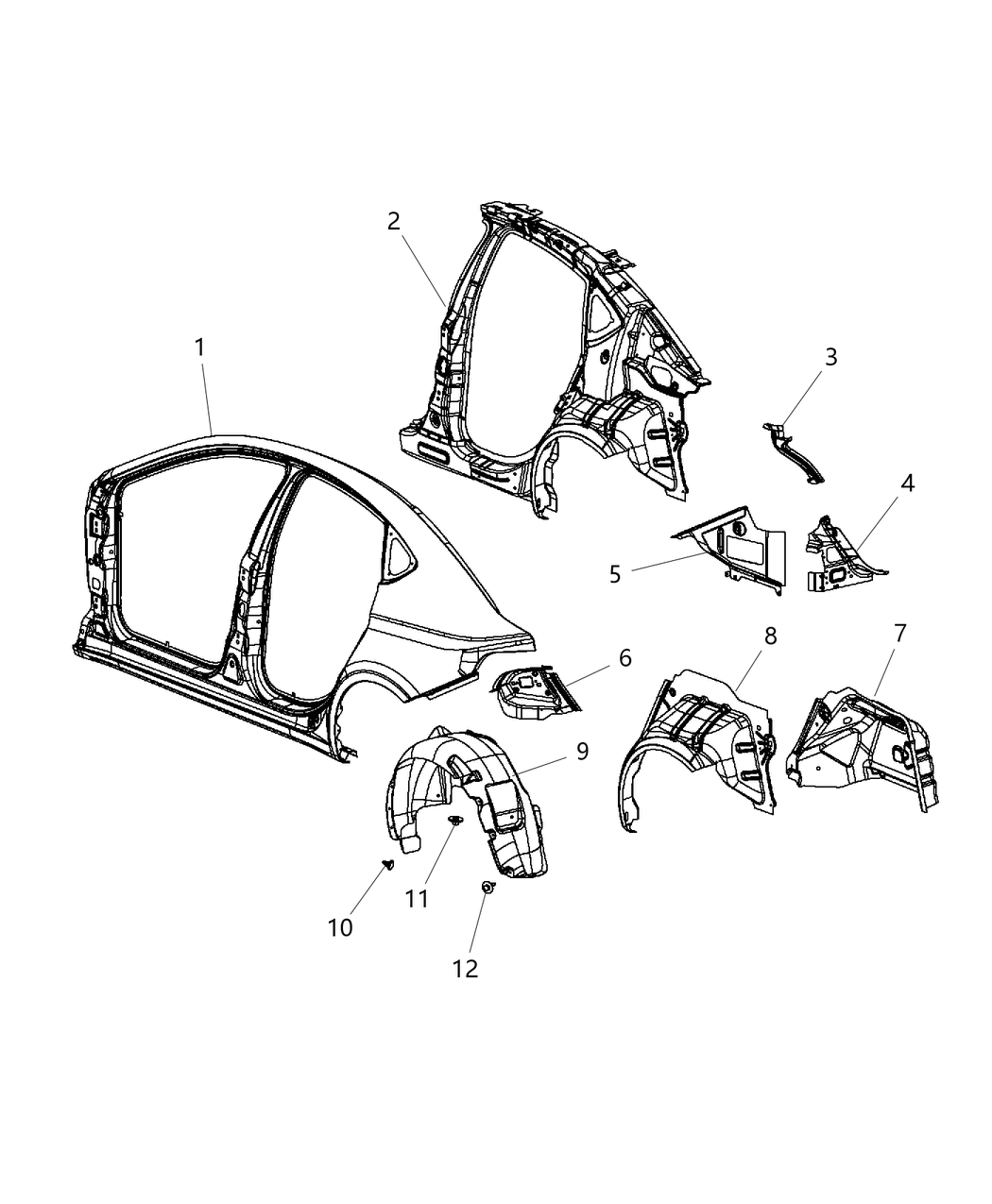 Reinforcement Body Side Aperture Rear