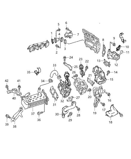 Gasket Egr Adapter Timing Cover To Adapter