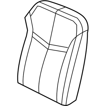 New 2007-2008 Fits Chrysler Sebring Front Seat Back Cover - Part # 1FK381D5AA