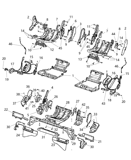 New Fits Chrysler Shield-Seat - Part # 1DT751DVAA