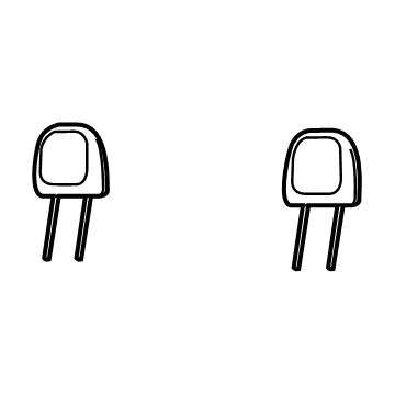 New 2015-2022 Fits Chrysler Grand Cherokee Headrest-Second Row - Part # 1WD44HL1AA