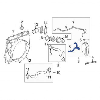 New OEM Genuine Isuzu, Engine Coolant Reservoir Hose - Part # 8890184100