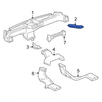 New OEM Genuine Isuzu, Right HVAC Duct Adapter - Part # 8152293380