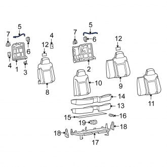 New OEM Genuine Isuzu, Rear Folding Seat Release Cable - Part # 8191219980