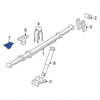 New OEM Genuine Isuzu, Rear Coil Spring Damper - Part # 8151635310