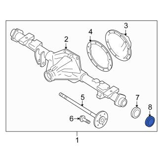 New OEM Genuine Isuzu, Rear Drive Axle Shaft Seal - Part # 8124716860