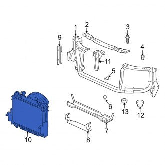 New OEM Genuine Isuzu, Front Radiator Support Air Deflector - Part # 8103804630