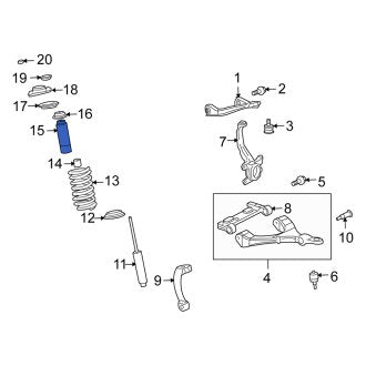 New OEM Genuine Isuzu, Suspension Strut Bellows - Part # 8151967970