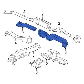 New OEM Genuine Isuzu, Instrument Panel Air Duct - Part # 8150087390