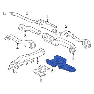 New OEM Genuine Isuzu, Instrument Panel Air Duct - Part # 8157509020