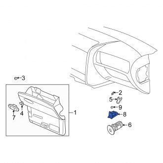 New OEM Genuine Isuzu, Glove Box Light Bulb - Part # 8124500280