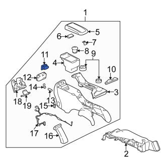 New OEM Genuine Isuzu, Upper Console Air Vent - Part # 8890450070