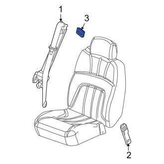 New OEM Genuine Isuzu, Right Seat Belt Guide - Part # 8890422460