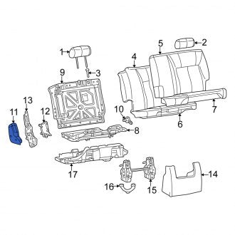 New OEM Genuine Isuzu, Seat Hinge Cover - Part # 8890463070