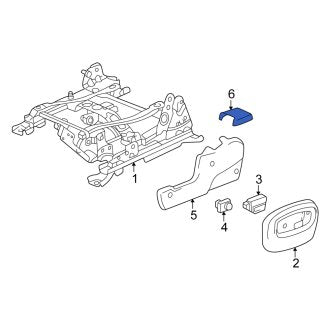 New OEM Genuine Isuzu, Left Seat Track Cover - Part # 8890421850