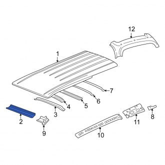 New OEM Genuine Isuzu, Front Roof Header Panel - Part # 8152435760