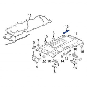 New OEM Genuine Isuzu, Interior Grab Bar Bracket - Part # 8152356690