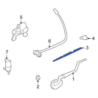 New OEM Genuine Isuzu, Back Glass Wiper Blade - Part # 8151607400