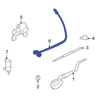 New OEM Genuine Isuzu, Rear Liftgate Washer Hose - Part # 8150035710