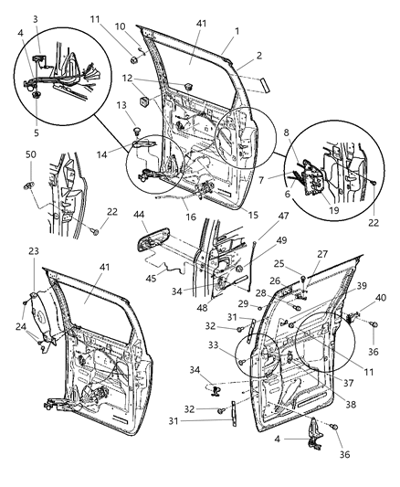 New 2002 Fits Chrysler Grand Caravan, Town & Country Handle-Sliding Door Assist - Part # RT37WL5AC