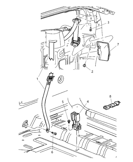 Seat Belt Rear Inner