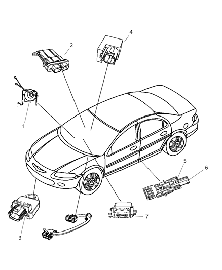 Clockspring Steering Column Control Module