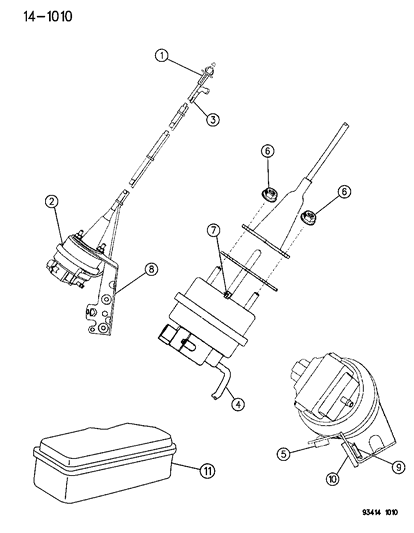 Hose, Vacuum Harness Speed Control 3.5L Engine