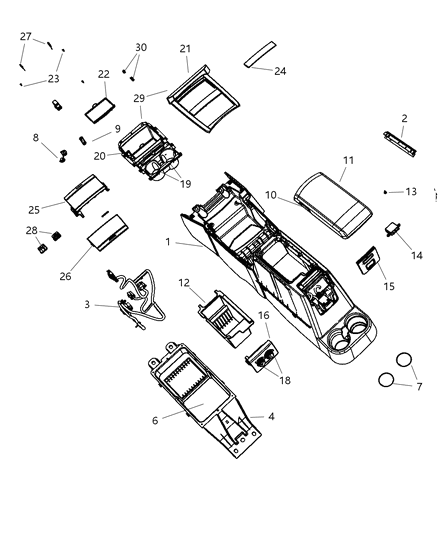 Bezel Center Console