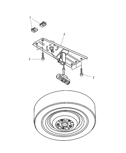 Winch Spare Tire Carrier