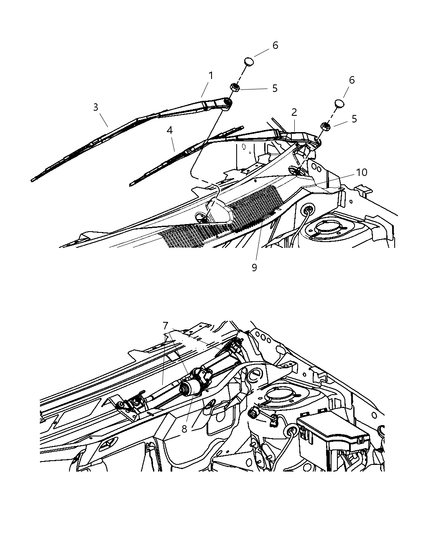 Motor Kit Windshield Wiper