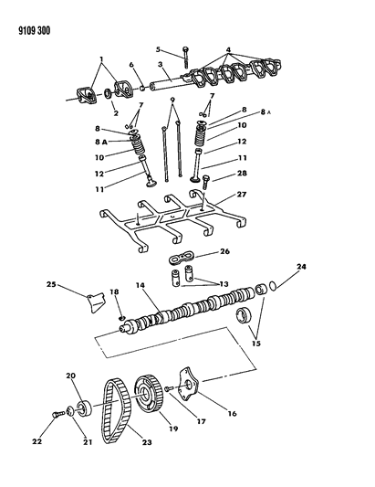 Retainer, Valve Rocker Shaft, End And Center