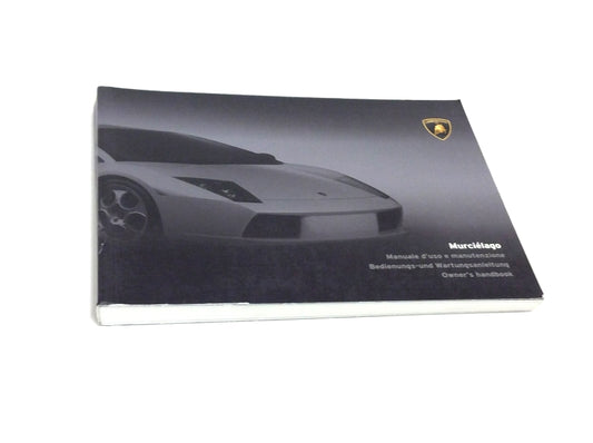 New 2002 Lamborghini Murcielago Coupe 1st Edition Printed Owners Manual Handbook