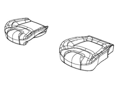 New 2018 Fits Chrysler Grand Cherokee Front Seat Cushion Cover - Part # 6QN94DX9AA