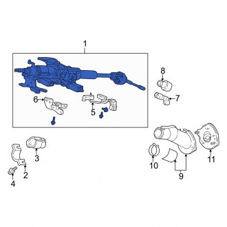 New OEM Genuine Acura, Steering Column - Part # 53200SZ3A01