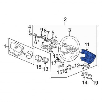 New OEM Genuine Acura, Steering Wheel Trim - Part # 78518SP0003ZA