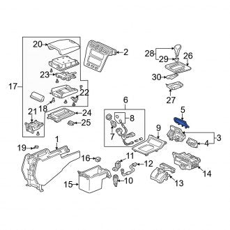 New OEM Genuine Acura, Ash Tray - Part # 77715SZ3A50ZA